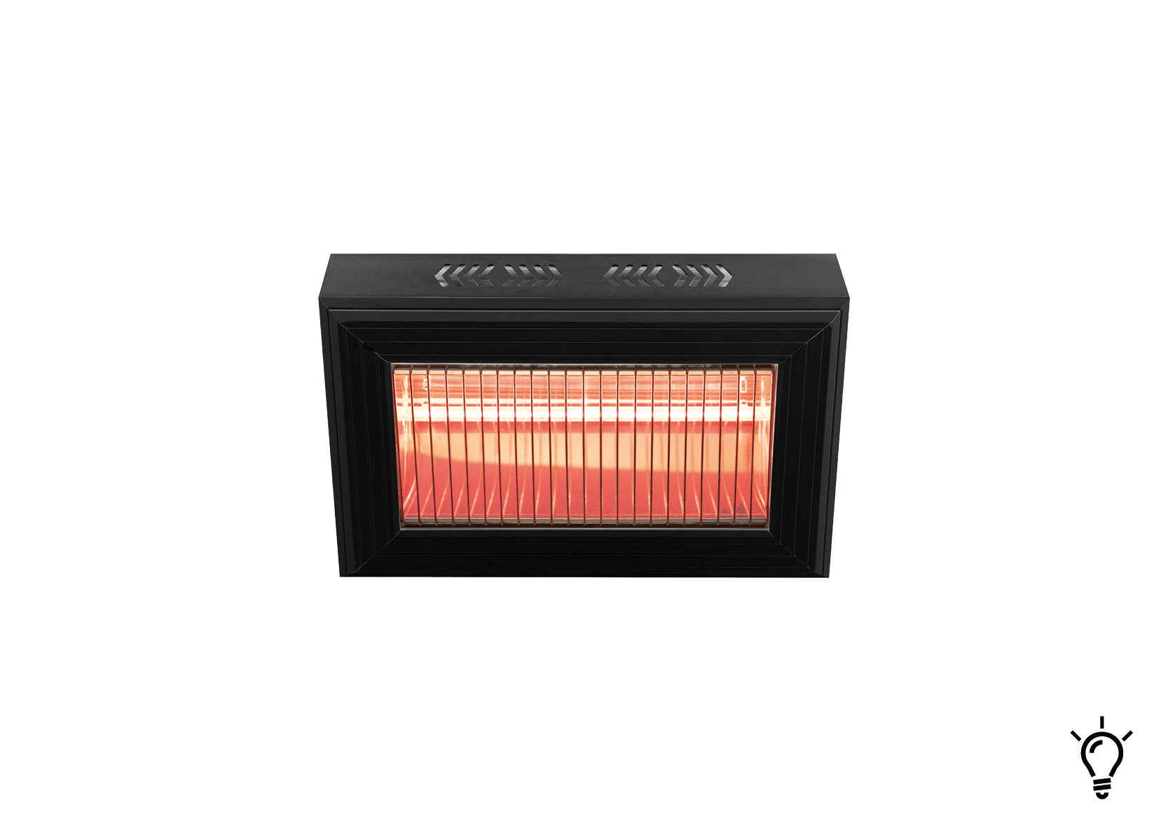 Riscaldatore ad infrarossi HLQ acceso